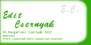 edit csernyak business card