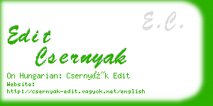 edit csernyak business card